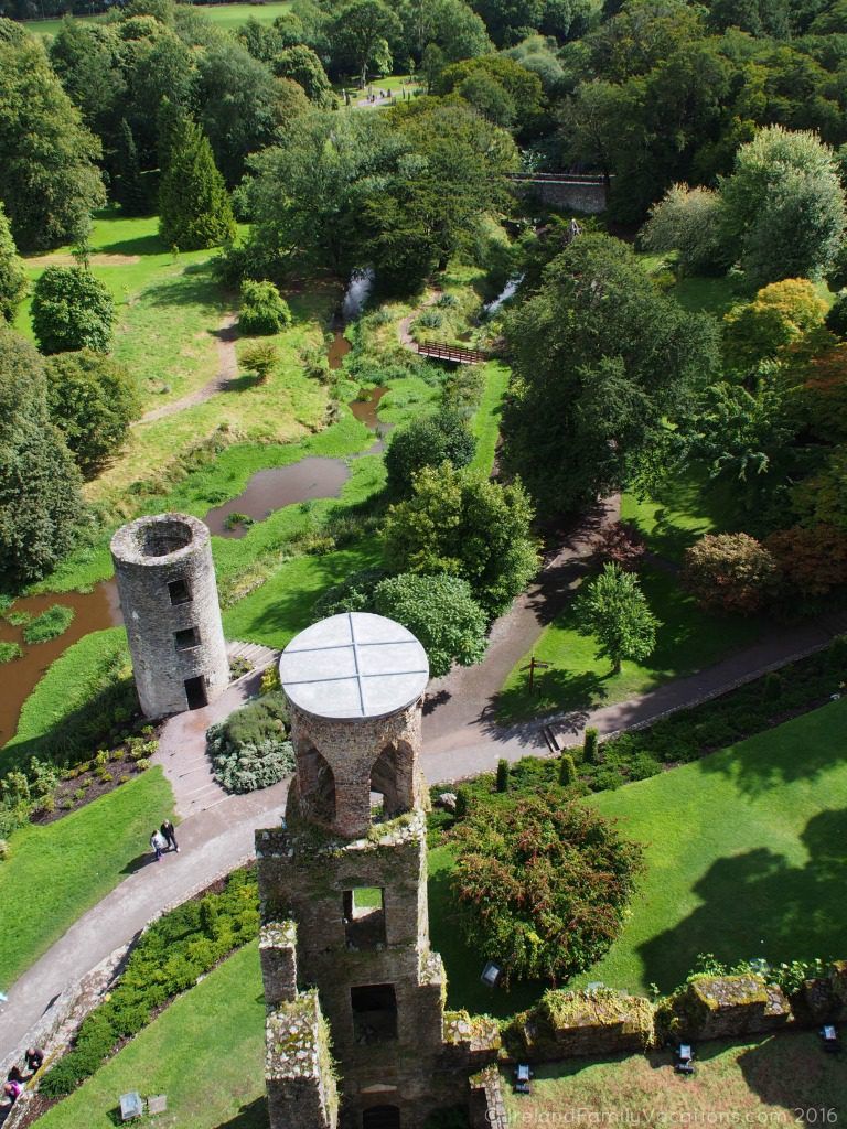 Looking toward the Rock Close from atop Blarney Castle. Ireland travel tips | Ireland vacation |IrelandFamilyVacations.com