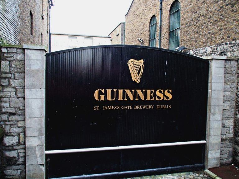 Guinness gate in Dublin, Ireland