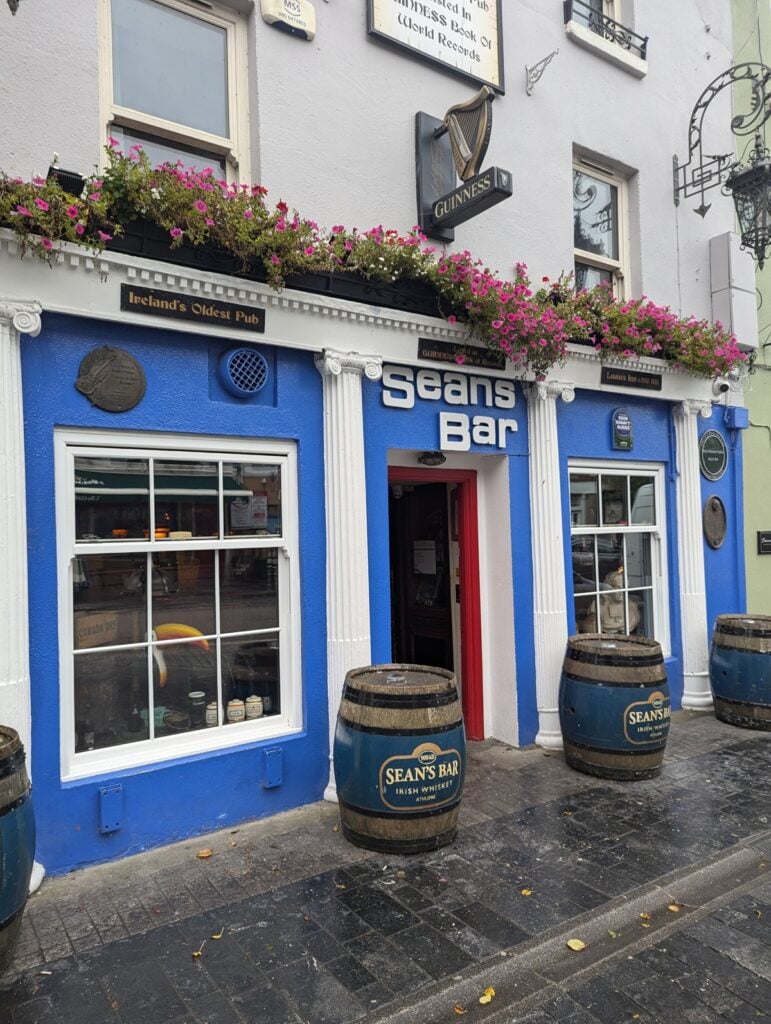 Sean's bar - Athlone, Ireland - building front autumn 2024